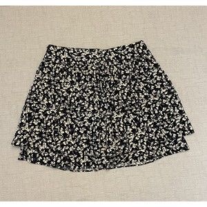 Harlowe And Graham Skirt Medium Floral Cottage Core Flowy A-Line Short Skirt